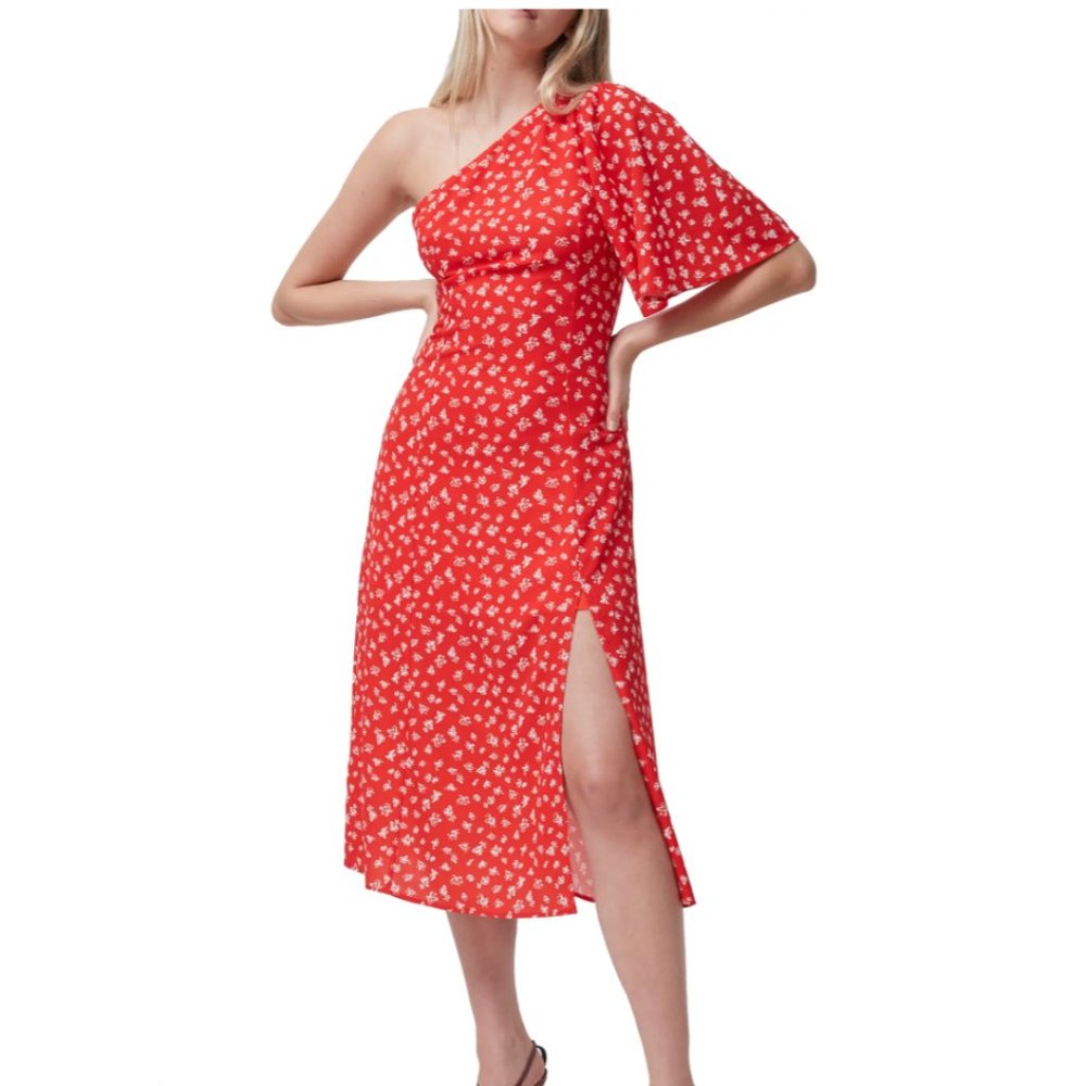 French Connection Floral Print One-Shoulder New
